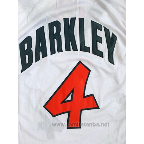 Camiseta USA 1996 Charles Barkley #4 Blanco
